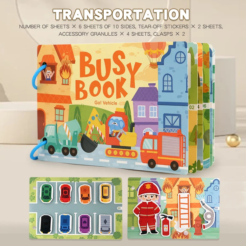Libro Sensorial Montessori “Mi Primer Busy Book”