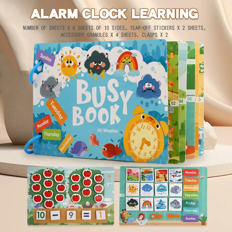 Libro Sensorial Montessori “Mi Primer Busy Book”