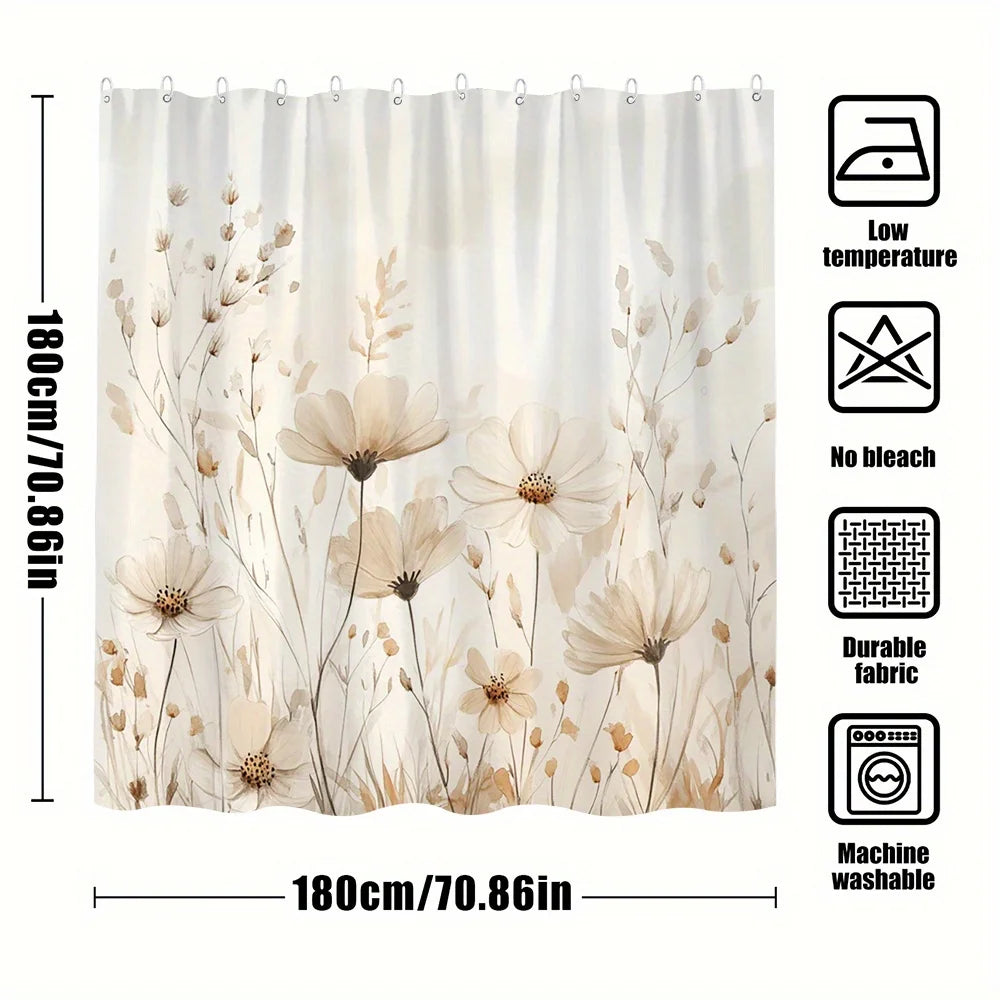 Cortina decorativa Beige Floral