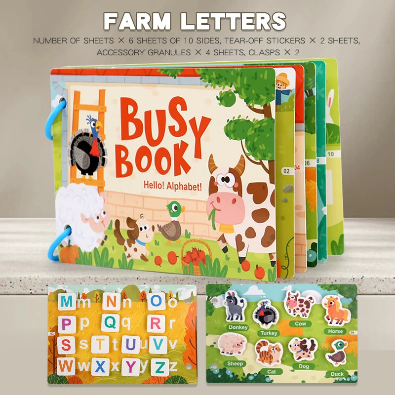 Libro Sensorial Montessori “Mi Primer Busy Book”