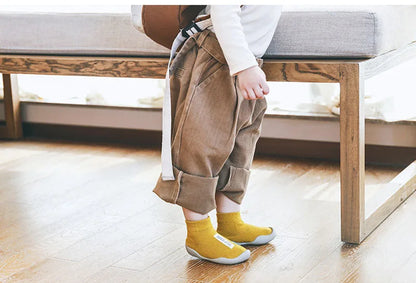 Pantuflas de bebé y niños pequeños suela de goma suave antideslizante