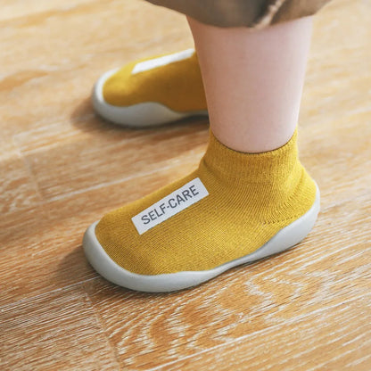 Pantuflas de bebé y niños pequeños suela de goma suave antideslizante