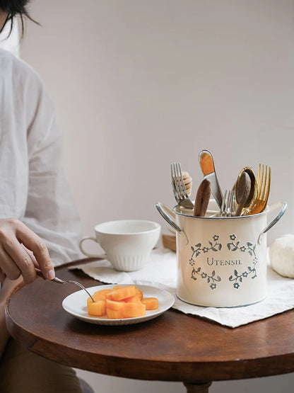 Contenedor de utensilios de Cocina de estilo francés