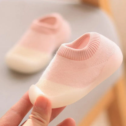 Pantuflas de bebé y niños pequeños suela de goma suave antideslizante