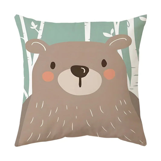Funda de Cojín “Animales del Bosque”