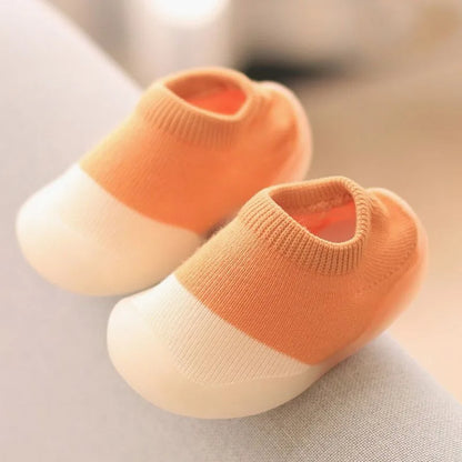 Pantuflas de bebé y niños pequeños suela de goma suave antideslizante