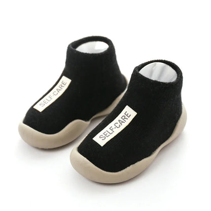 Pantuflas de bebé y niños pequeños suela de goma suave antideslizante
