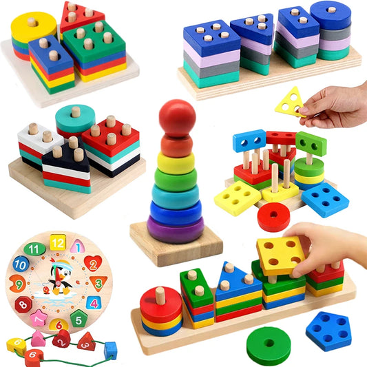 Bloques de Madera Montessori