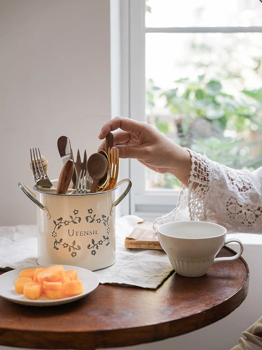 Contenedor de utensilios de Cocina de estilo francés