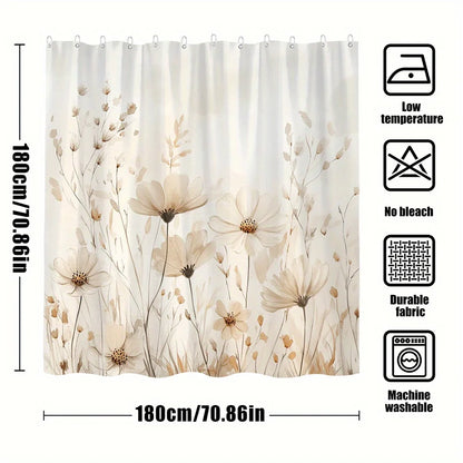 Cortina decorativa Beige Floral
