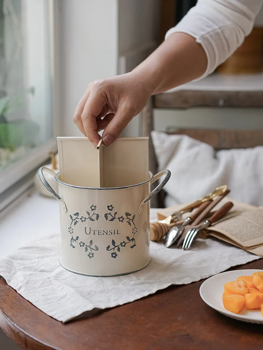 Contenedor de utensilios de Cocina de estilo francés
